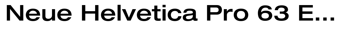 Neue Helvetica Pro 63 Extended Medium